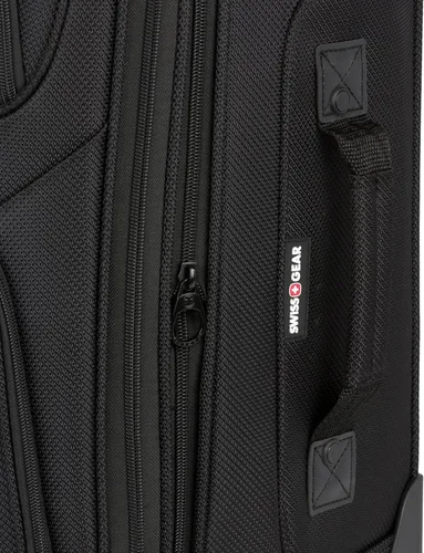 Vista 10 de SwissGear - Equipaje suave expandible Sion con ruedas, Negro