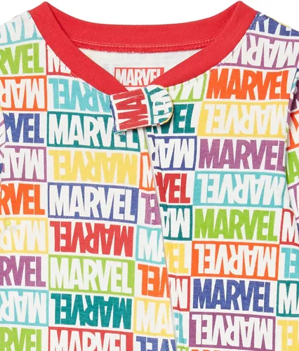 Vista 69 de Amazon Essentials Disney Marvel Star Wars - Pijama unisex de algodón con pies para bebés y niños pequeños, paquete múltiple