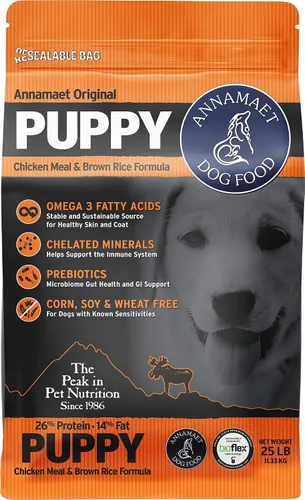 Vista 8 de Annamaet Original Puppy - Alimento seco para perros (pollo y arroz integral), bolsa de 5 libras