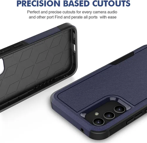 Vista 28 de Jeylly Compatible con Samsung Galaxy A22 5G Funda, Funda Samsung A22 5G con 2pcs protectores de pantalla de vidrio templado
