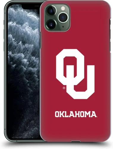 Vista 17 de Head Case Designs Funda rígida con licencia oficial de la Universidad de Oklahoma OU Banner compatible con Apple iPhone 11 Pro Max