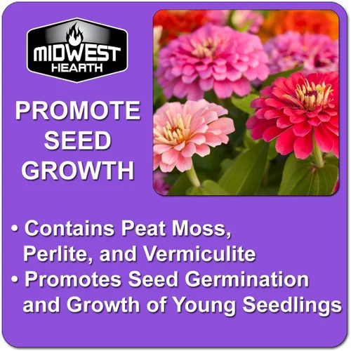 Vista 3 de Seed Starter - Mezcla natural de tierra para macetas para germinación y crecimiento (fabricada en Estados Unidos) (4 cuartos secos)