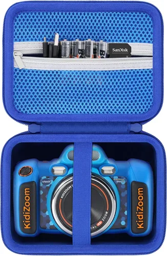Vista 9 de co2CREA Funda rígida de repuesto para cámara VTech Kidizoom Duo DX/Deluxe/Twist/Pix/Pix Plus Selfie (funda azul)