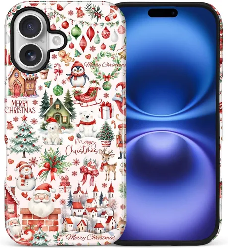 Vista 36 de Funda para iPhone 13 iPhone 14, a prueba de golpes, funda protectora híbrida de 2 capas, doble protección contra caídas, antiarañazos, diseño