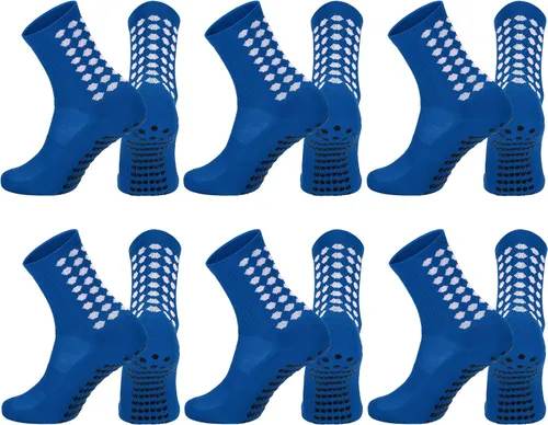 Vista 11 de Elfcool Calcetines de fútbol con agarre, 4/6 pares de almohadillas antideslizantes de agarre atlético calcetines de fútbol para hombres y mujeres