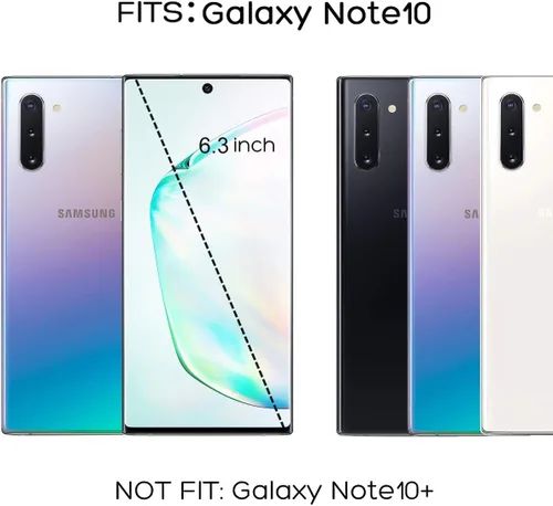 Vista 2 de ULAK Funda para Galaxy Note 10, resistente a los golpes, resistente, funda protectora transparente de TPU suave para Samsung Galaxy Note 10 de 6.3