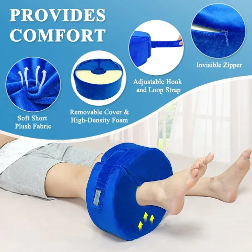 Vista 6 de Almohada de elevación de piernas Almohada de elevación de pie y tobillo Almohada de soporte de pierna para elevar la cuña del pie, almohada