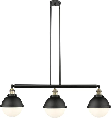 Vista 4 de Innovations 213-SN-HFS-82-SN Colgante Isla Tres Luz de Franklin Restoration Collection 9.00 pulgadas