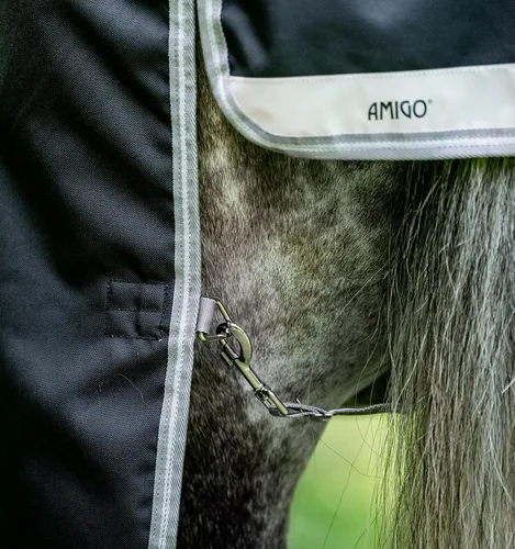 Vista 8 de Amigo® 1200D Plus Turnout 8.82 oz - Negro/Gris Titanio y Plata, 69 pulgadas