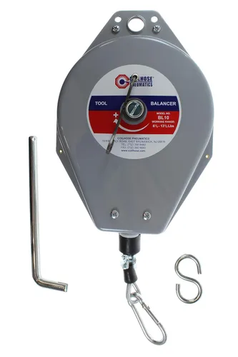 Vista 3 de Coilhose Pneumatics Equilibrador de herramientas mecánicas resistentes BL15, capacidad de carga de 11 a 19 libras