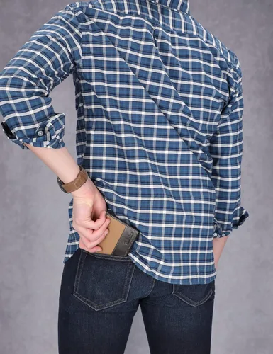 Vista 8 de Timberland Cartera de lona de cuero Baseline para hombre con bolsillo abatible adjunto