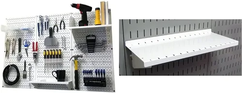 Vista 23 de Organizador de herramienta control de pared 30-wrk-400wb estándar panel perforado mesa de trabajo de metal, 30-WRK-400 BB