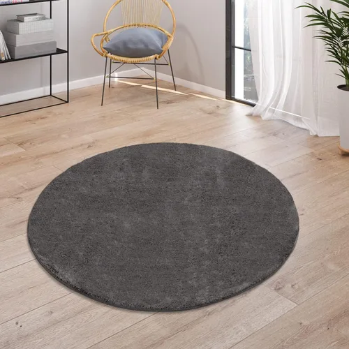 Vista 9 de Paco Home Alfombra suave en cobre acogedora alfombra antideslizante color sólido lavable, tamaño: 6'7" x 9'2" Marrón cobre