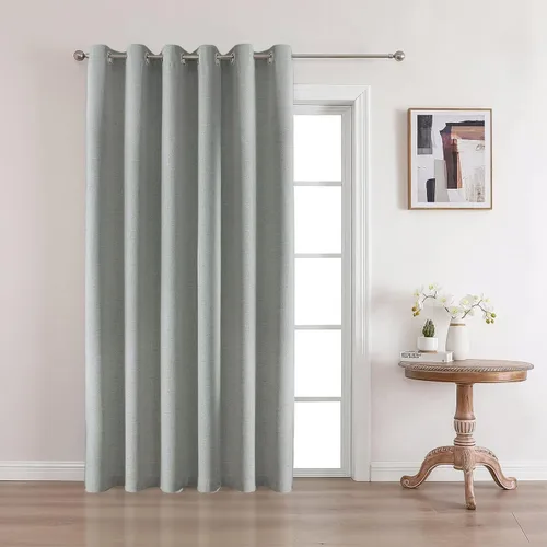 Vista 27 de CUCRAF - Juego de 2 paneles de cortinas de ventana con oscurecimiento total del 100%, de 54 pulgadas de largo, con aspecto de lino falso, cortinas