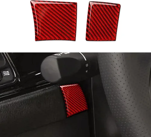 Vista 11 de Para 2011 2012 2013 2014 Dodge Charger Accesorios Consola central Aire Acondicionado Interruptor de Volumen Panel de Fibra de Carbono Pegatina