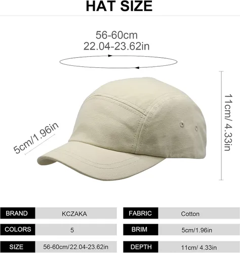 Vista 5 de Gorra de béisbol de ala corta para mujeres y hombres, de una sola capa, de algodón, ajustable, para papá, Q2102