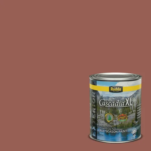 Vista 105 de Rodda Paint CASCADIA XL Pintura e imprimación satinada para exteriores en uno, cuarto de galón, Metropolis Mood