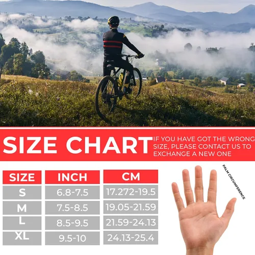 Vista 7 de WESTWOOD FOX Guantes de ciclismo para hombres y mujeres, dedo completo, antideslizantes, para pantalla táctil, transpirables, para ciclismo
