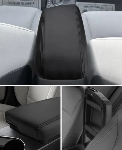 Vista 3 de INTGET Funda para Reposabrazos de Consola Central de Automóvil para Accesorios Kia Optima 2011 2012 2013 2014 2015 Cuero Consola Central Caja