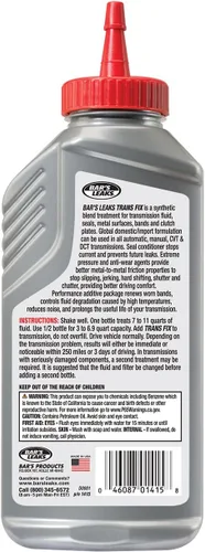 Vista 2 de Bar's Leaks 1415 Transmission Fix, 11.5oz, paquete de 1
