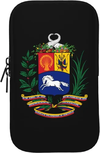 Vista 2 de Escudo de Armas de Venezuela Bolsa Compacta Esenciales de Ejercicio con Cremallera