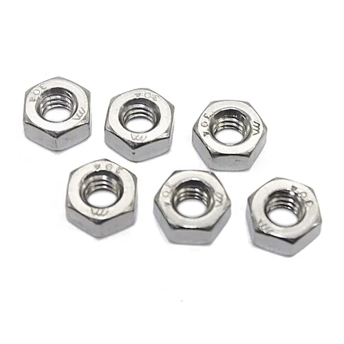 Vista 9 de Fullerkreg Tuerca hexagonal inoxidable de 1/4"-20, acero inoxidable 304, acabado brillante, (100 piezas)