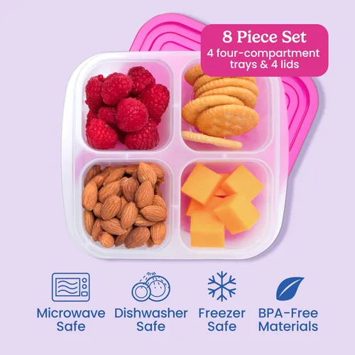 Vista 3 de EasyLunchboxes ELB4 - Caja para aperitivos (4 compartimentos)