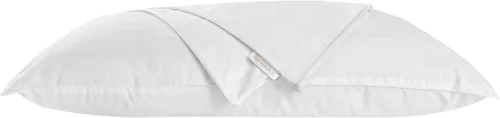 Vista 2 de AllerEase - Protector de almohada duradero con cremallera y lavado con agua caliente, transpirable, protección avanzada, lavable a máquina