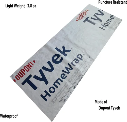 Vista 7 de Lona de Camping Ultraligera, Lona para Mochileros, Lámina de Tyvek, Protector de Suelo para Tienda de Tyvek, Envoltura de Casa de Tyvek, Piso