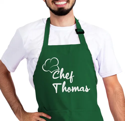 Vista 8 de Delantal personalizado 2025, delantal de cocina personalizado para hombres y mujeres, regalo de cumpleaños, chef, regalo único para amigos