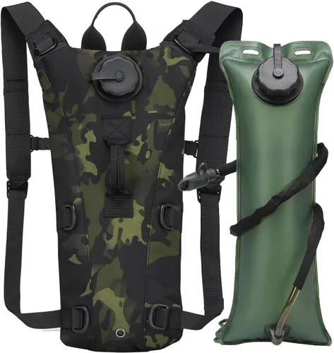 Vista 13 de Mochila de hidratación para correr, chaleco ligero con bolsa de mochila de agua de 3 litros, sin BPA para senderismo, maratón, ciclismo