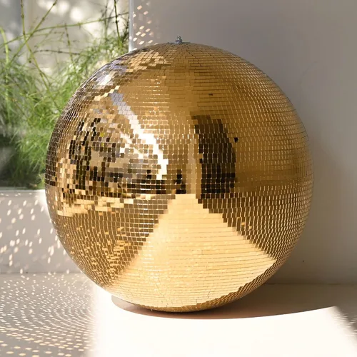 Vista 23 de Yescom Juego de 8 bolas de discoteca de 7/12/16/20/24 pulgadas, bolas de espejo surtidas, decoración de vidrio para colgar para fiestas de los años