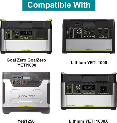 Vista 3 de TAIFU Adaptador de CA de 16 V para Goal Zero Yeti 150 200 400 500 1250 Yeti Lithium 400 200X 500X Estación de energía portátil Sherpa 50/100/100AC