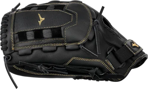 Vista 4 de Mizuno Premier Slowpitch Softball Glove Series I Full Grain Leather I Buttersoft Palm Liner I Parashock Palm Pad I PowerLock I Game-Ready Tela