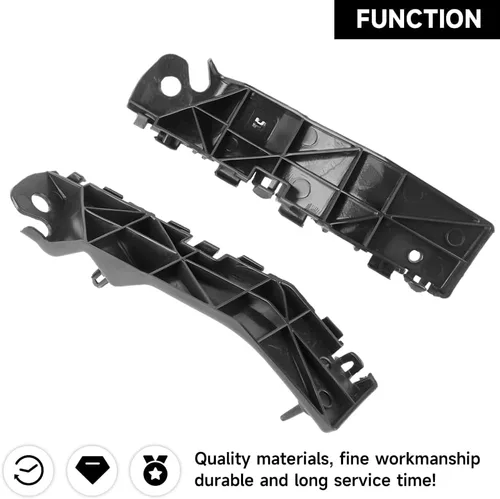 Vista 3 de 1 par de soporte de parachoques delantero izquierdo y derecho compatible con Ford Explorer 2011-2015 para Ford Police Interceptor Utility 2013-2015