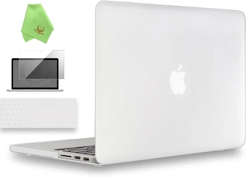 Vista 9 de UESWILL Funda rígida mate 3 en 1 compatible con MacBook Pro (Retina, 13 pulgadas, finales de 2012/2013/2014/principios de 2015), modelo A1425 / Negro