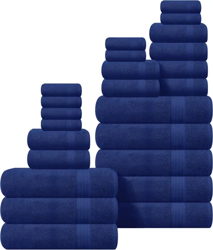 Vista 40 de GLAMBURG Juego de 2 Sábanas de Baño Extra Grandes de Algodón Premium de 700 GSM - 100% Algodón Peinado - 2 Sábanas de Baño 35x70 pulgadas - Calidad