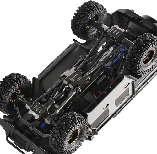 Vista 7 de INJORA Protector de chasis de placa deslizante de acero inoxidable para TRX4M Upgrade 1/18 RC Crawler, 0.49 oz