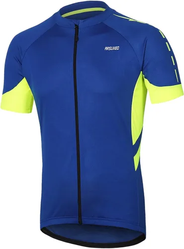 Vista 29 de ARSUXEO Camiseta de ciclismo de manga corta para hombre 636