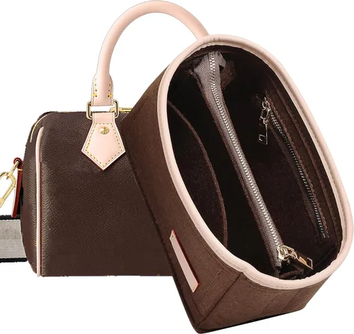 Vista 25 de Doxo Organizador de fieltro para bolso LV Speedy 20, Alma BB, Noe, Beige