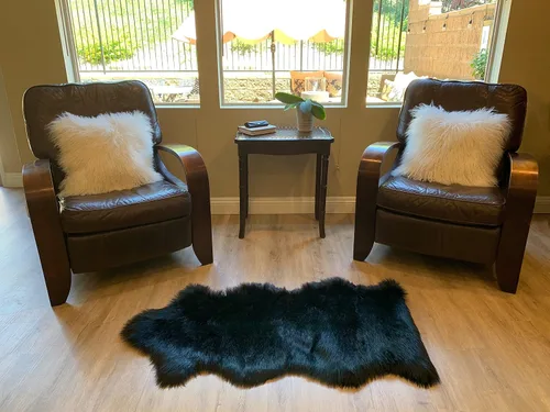 Vista 74 de LAMBZY Alfombra de pelo de oveja sintética, hipoalergénica, súper suave, sedosa para sala de estar, habitación de los niños, sofá