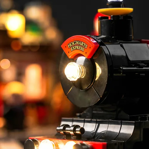 Vista 7 de VONADO Kit de luces LED compatible con Lego 76423 H-ogwarts Express y Hogsmeade Station (sin modelo), iluminación decorativa de bricolaje compatible