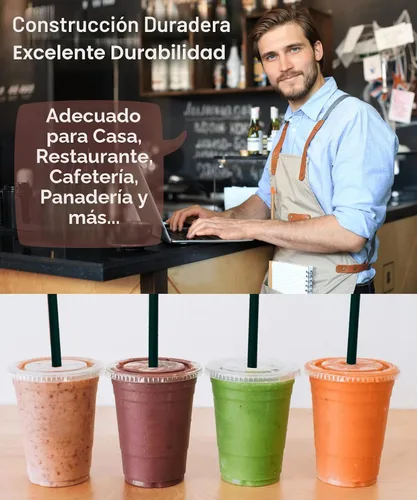 Vista 5 de Cappatua - Vasos de plástico transparente de 12 onzas con tapas y popotes, vasos desechables para bebidas frías, café helado, batidos, batidos, 25