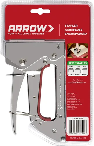 Vista 8 de Arrow JT27 - Pistola de grapas ligera para tapicería, manualidades, oficina, se adapta a grapas de alambre fino de 1/4", 5/16" o 3/8".