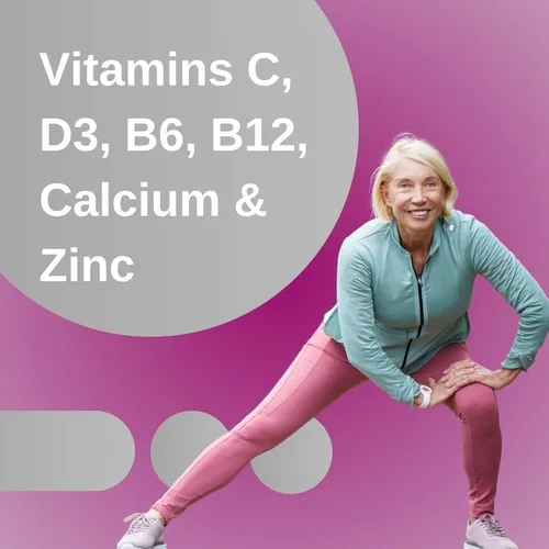 Vista 2 de Silver Women 50 Plus, multivitamínico, minerales, vitaminas y suplementos, vitaminas para el cabello, piel y uñas, vitamina C, suplemento