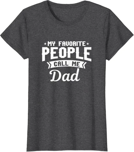 Vista 6 de My Favorite People Call Me Dad - Camiseta divertida, Negro, S