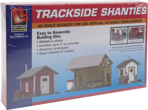 Vista 3 de Kits de construcción a escala HO Life-Like Trains - Tiendas de pista