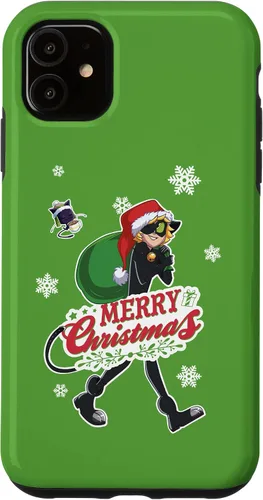 Vista 6 de Funda para iPhone 12 mini Miraculous Ladybug Merry Christmas from Cat Noir