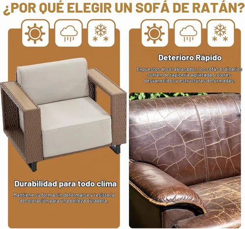 Vista 4 de MOCHITO Conjuntos de muebles de patio al aire libre para todo tipo de clima