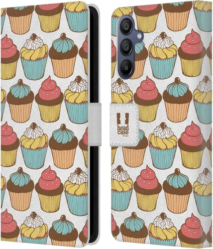 Vista 105 de Head Case Designs Assortment Cupcakes Happiness Leather Wallet Case Compatible with Samsung Galaxy A07 4G Surtido